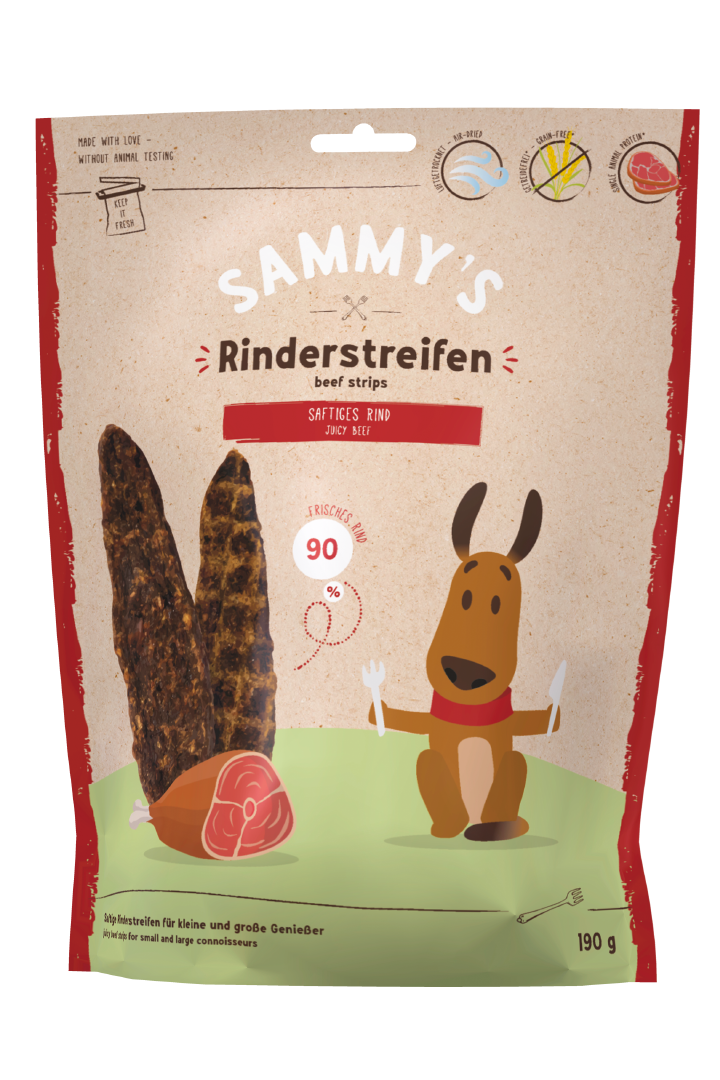 SAMMY'S Hundesnacks Hundeleckerli Sammy's Rinderstreifen